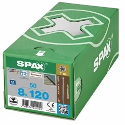 SPAX RVS Terrasschroeven Fixeerdraad - T25 - 8.0x120 mm (50st)