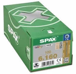 SPAX Stelschroef - T30 - Platkop - Deeldraad - WIROX - 100st