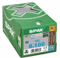 SPAX Terrasschroef - T25 - Cilinderkop - Fixeersschroefdraad - Gecoat - 200st