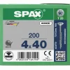 SPAX Universele schroef - T20 - Verzonken kop - Deeldraad - WIROX - 200st