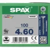 SPAX Universele schroef - T20 - Verzonken kop - Deeldraad - WIROX - 100st