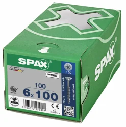 SPAX Universele schroef - T30 - Verzonken kop - Deeldraad - WIROX - 100st