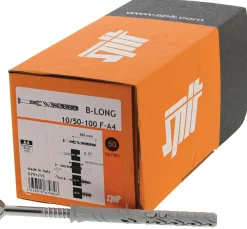 Spit 567942 B-Long Constructieplug F Inox A4 - TX30 - 8.0 x 80/30mm - Verzonken kop - Voldraad - Verzinkt (1st)