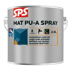 SPS Mat Pu-A Spray - op kleur gemengd - 2,5L