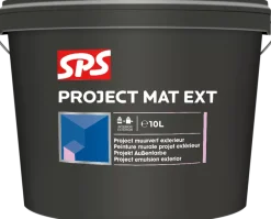 SPS Project Mat Ext Muurverf - Zwart - 10L