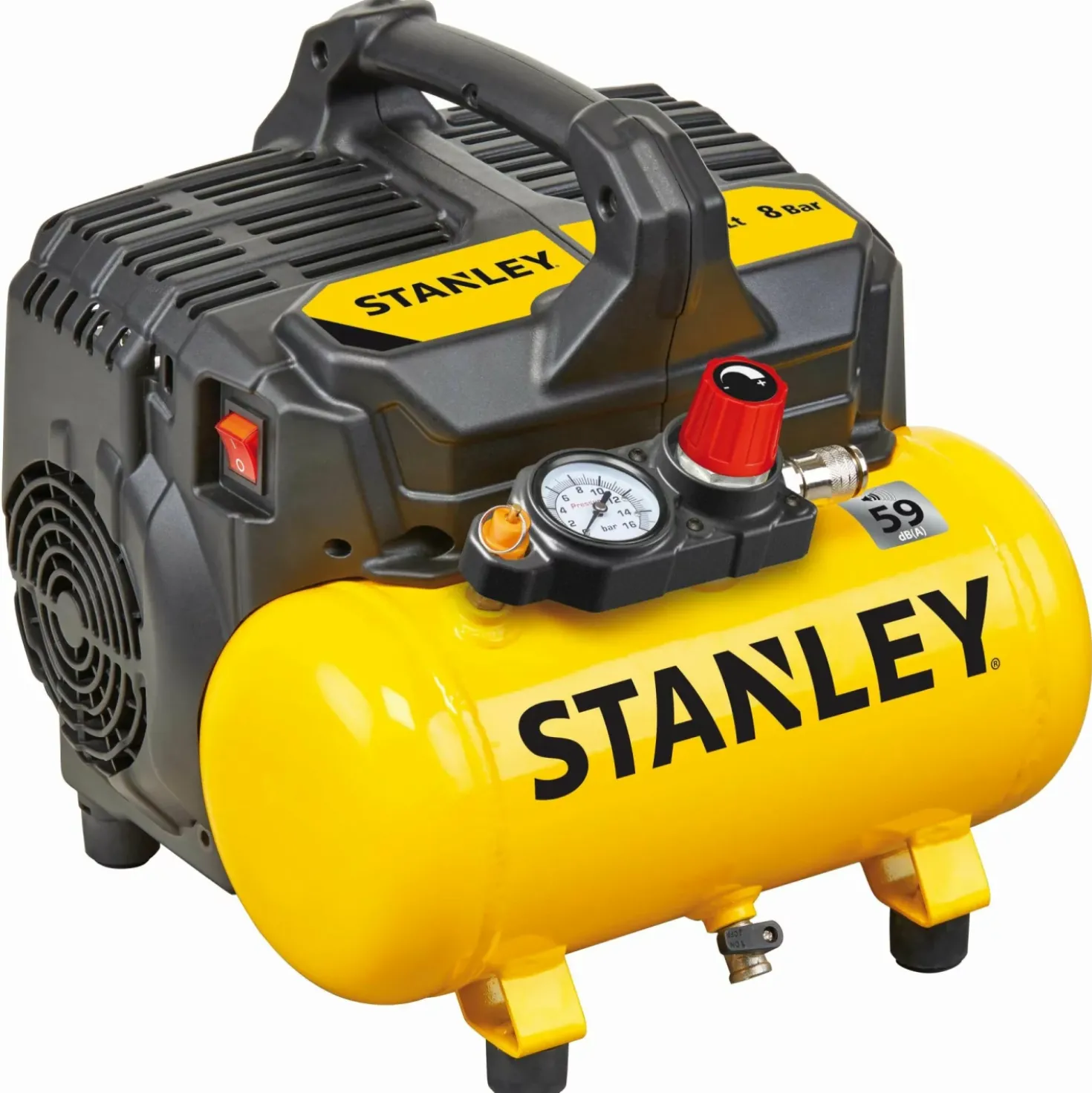 Stanley B2BE104STN703 Compressor - Olievrij - 8bar - 750W