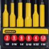 Stanley 4-18-226 6 Delige drevel centerpunten set