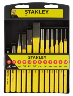 Stanley 4-18-299 12-delig Koudbeitel en drevel set