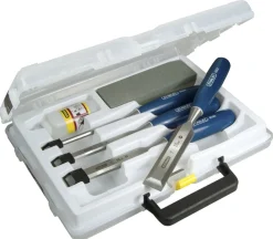 Stanley 0-16-130 6-delig Steekbeitelset basic met olie en slijpsteen