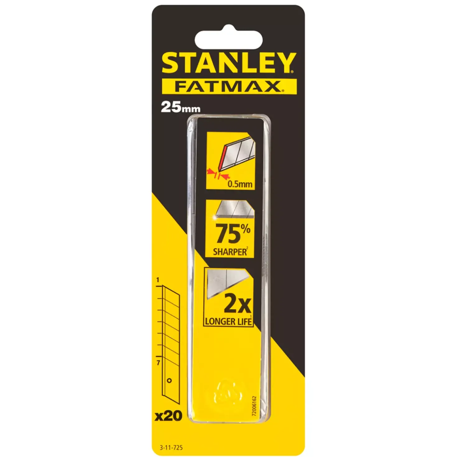 Stanley 3-11-725 FatMax Reserve afbreekmessen - 25mm (20st)