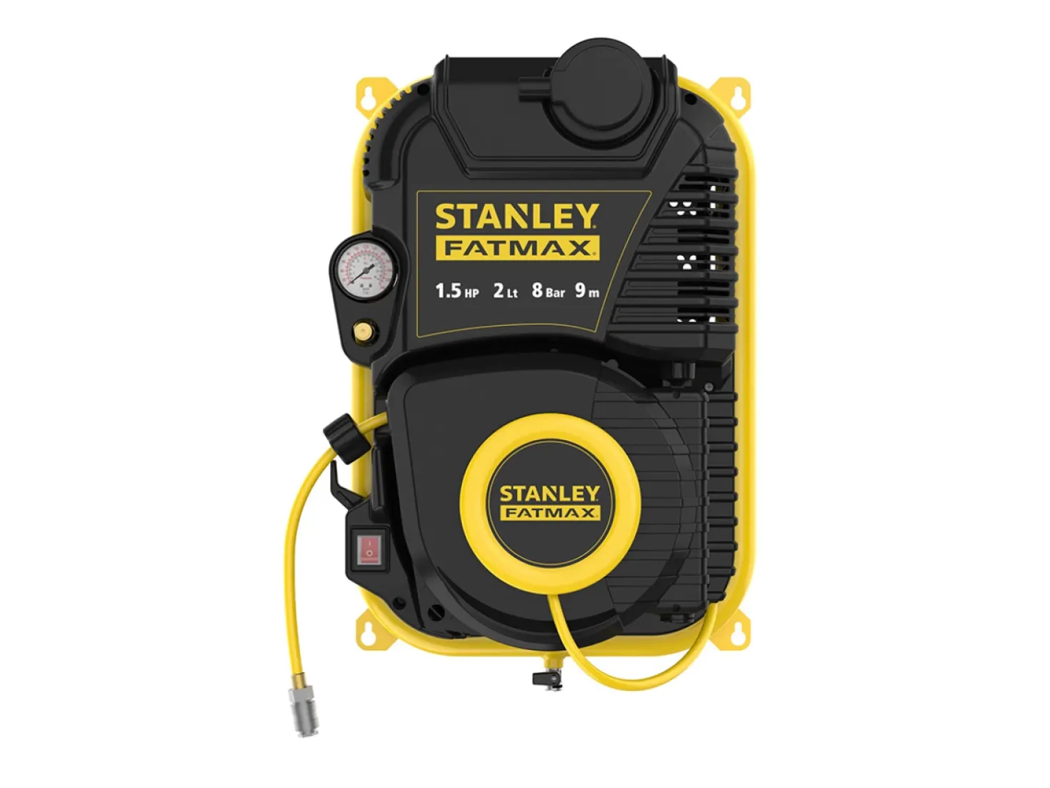 Stanley Fatmax 8215410STF585 Wandcompressor - 1,1 kW - 8 Bar - 160L/min - Olievrij