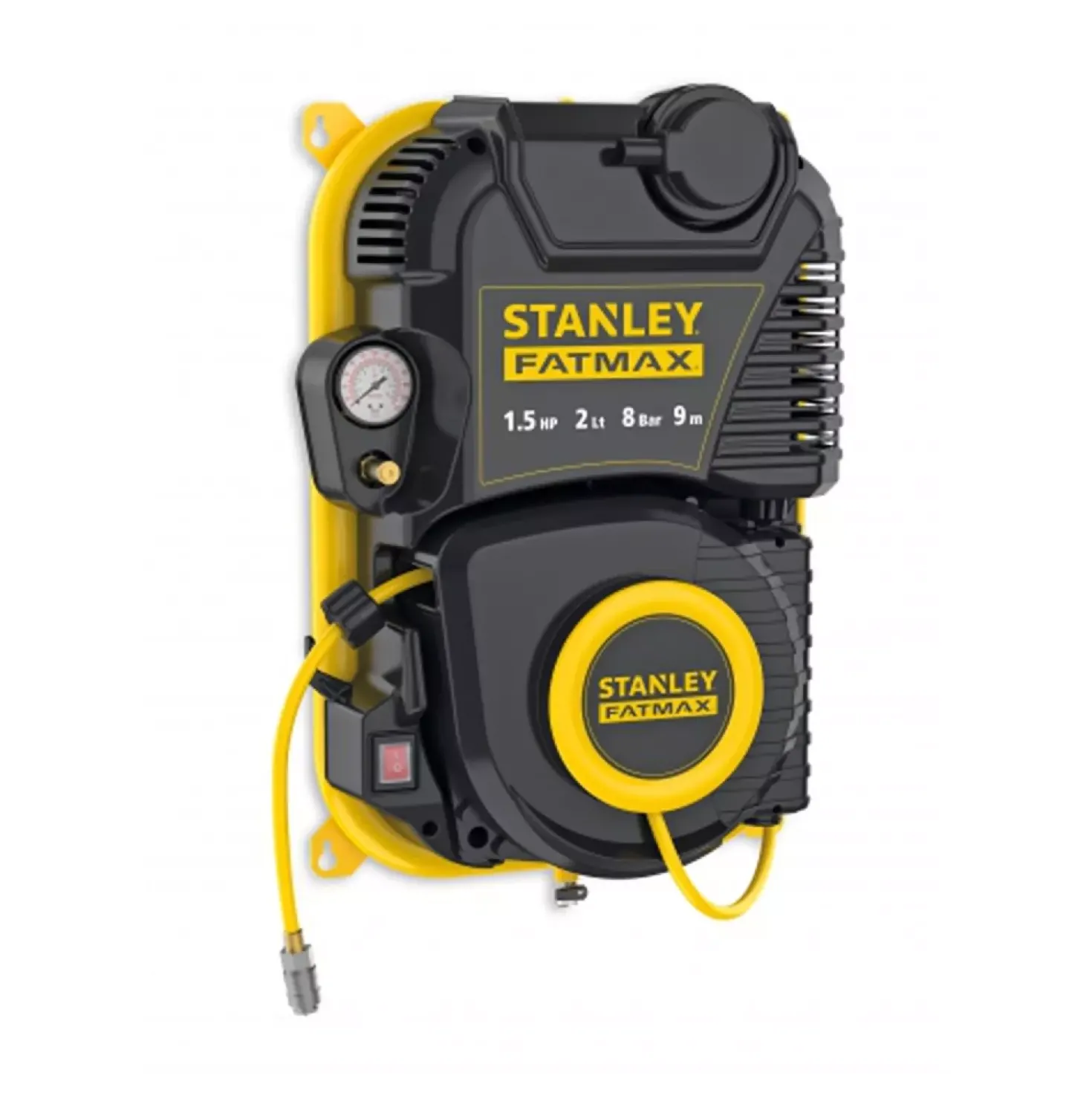 Stanley Fatmax 8215410STF585 Wandcompressor - 1,1 kW - 8 Bar - 160L/min - Olievrij