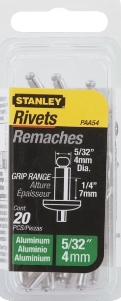 Stanley 1-PAA58T Popnagels - 4 x 12mm (15st)