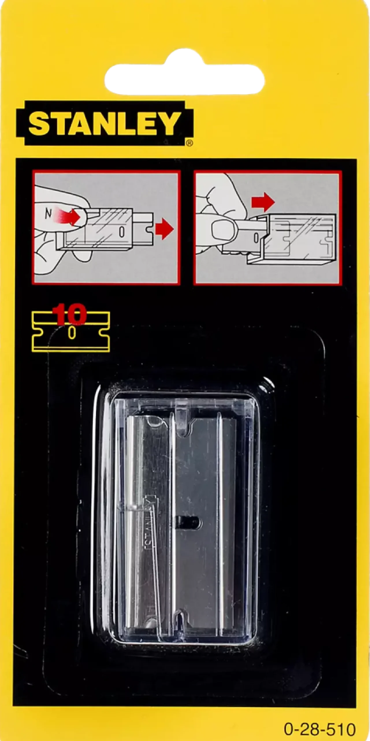 Stanley 0-28-510 Reservemesjes voor Glasschraper 1-11-515 - 40mm (10st)