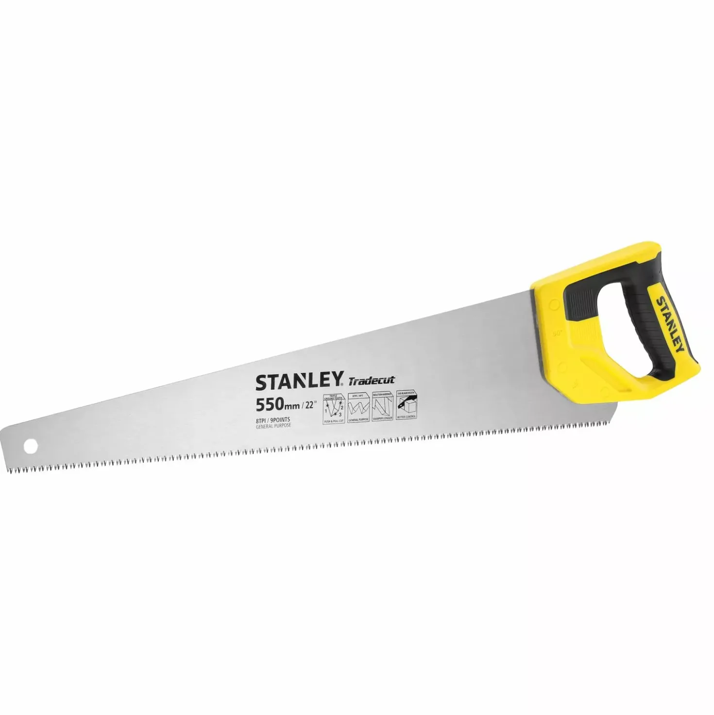 Stanley STHT1-20352 Houtzaag Tradecut Universal - 550mm - 8 TPI