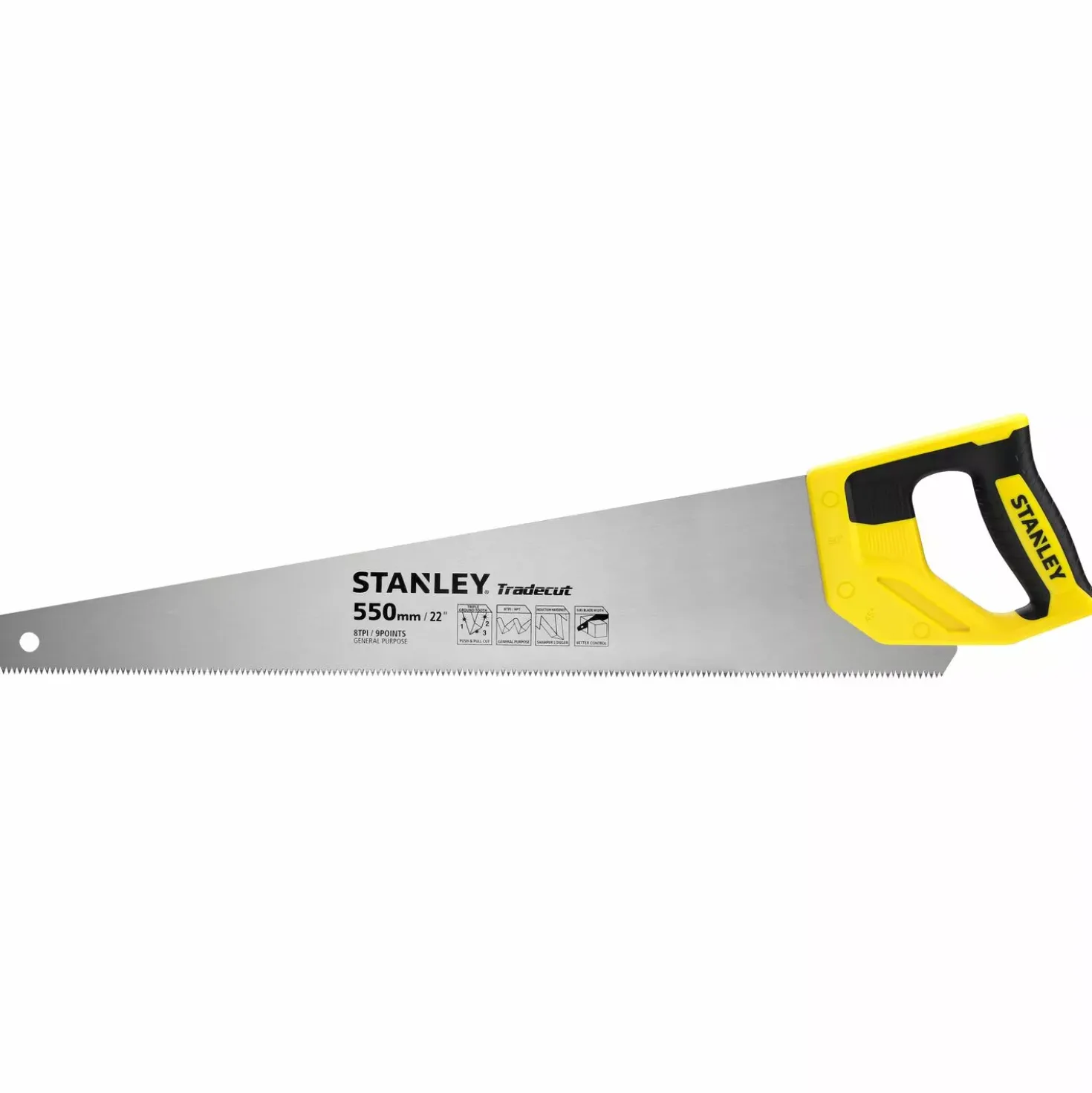 Stanley STHT1-20352 Houtzaag Tradecut Universal - 550mm - 8 TPI
