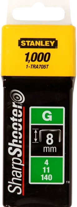 Stanley 1-TRA705T Heavy Duty nieten - G type - 8mm (1000st)