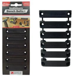 StealthMounts BB-PL-BLK-6 Bankriemen + - Zwart - 6 stuks