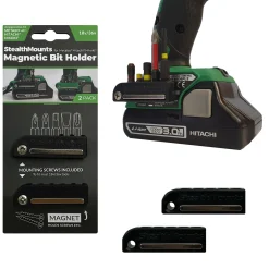 StealthMounts BH-MHH-BLK-2 Magnetische bithouder voor machines Hikoki - Zwart - 2-pack