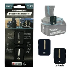 StealthMounts BH-MK-S-BLK-2 BLACK Stubby magnetische bithouder voor Makita - Zwart - 2-pack
