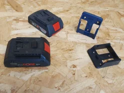 StealthMounts BM-BO18-BLU-6 Accuhouder voor Bosch 18V pro - Blauw - 6-pack