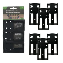 StealthMounts BM-FT18-BLK-6 Accuhouder voor Festool 18V - Zwart - 6-pack