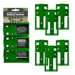 StealthMounts BM-FT18-GRN-6 Accuhouder voor Festool 18V - Groen - 6-pack