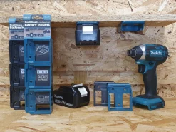 StealthMounts BM-MK18-BLU-6 Accuhouder voor Makita 18V LXT - Blauw - 6-pack