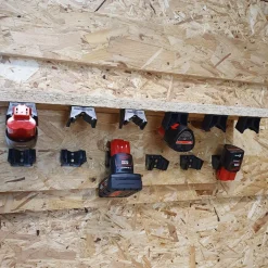 StealthMounts BM-MW12-BLK-6 Accuhouder voor Milwaukee M12 - Zwart - 6-pack