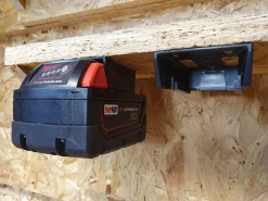 StealthMounts BM-MW18-BLK-6 Accuhouder voor Milwaukee M18 - Zwart - 6-pack