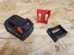 StealthMounts BM-MW18-RED-6 Accuhouder voor Milwaukee M18 - Rood - 6-pack