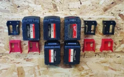 StealthMounts BM-MW18-RED-6 Accuhouder voor Milwaukee M18 - Rood - 6-pack