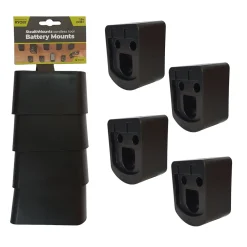 StealthMounts BM-RY18-4 Accuhouders voor Ryobi 18v ONE+ - Zwart - 4 stuks
