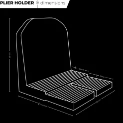 StealthMounts DHSP-PL-10 Drawer Hive Tangenhouder voor ladekast - zwart - 10 stuks