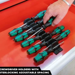 StealthMounts DHSP-SD-10 Drawer Hive Schroevendraaierhouder voor ladekast - zwart - 10 stuks