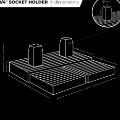 StealthMounts DHSP-3/8-SK-10 Drawer Hive Dophouder 3/8