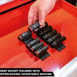 StealthMounts DHSP-SW-SK-10 Drawer Hive Deep Krachtdophouder universeel voor ladekast - zwart - 10 stuks