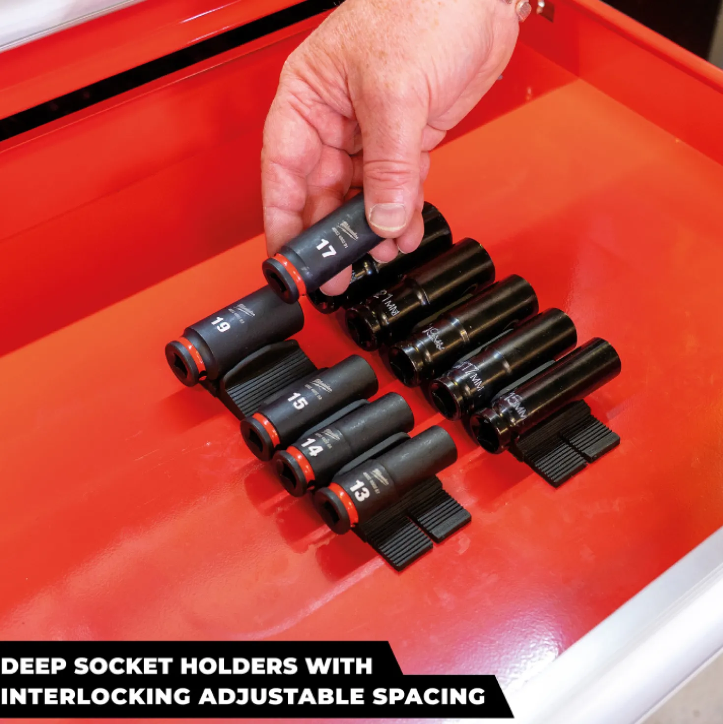 StealthMounts DHSP-SW-SK-10 Drawer Hive Deep Krachtdophouder universeel voor ladekast - zwart - 10 stuks