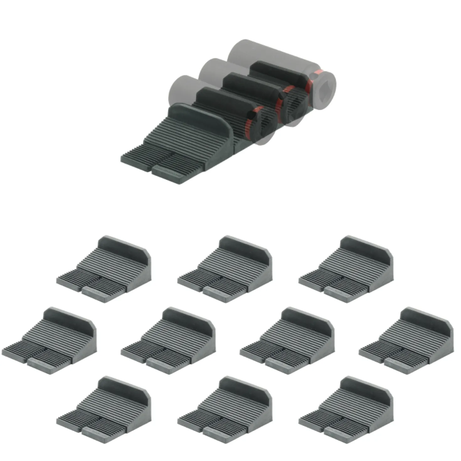 StealthMounts DHSP-SW-SK-10 Drawer Hive Deep Krachtdophouder universeel voor ladekast - zwart - 10 stuks
