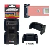 StealthMounts OM-LM-SL-BLK-2 Universele waterpassteunen Slim - Zwart - 2 stuks