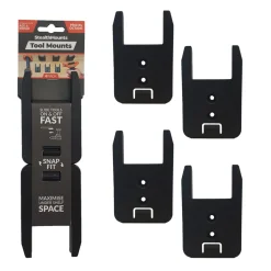 StealthMounts TM-AR18-BLK-4 Gereedschapshouders voor AEG & Ridgid - Zwart - 4 stuks