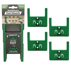 StealthMounts TM-MHH18-GRN-4 Gereedschapshouders voor Hikoki / Metabo / HPT / Hitachi 18V - Groen - 4 stuks
