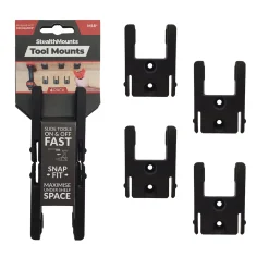 StealthMounts TM-MW18-BLK-4 Machinehouder voor Milwaukee M18 - Zwart - 4-pack