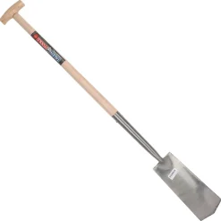 Talen Tools 1004 Draineerspade - Blank gepolijst - Essenhouten steel - 76cm
