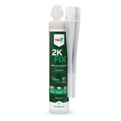 TEC7 591536000 2K-Fix - Snelle slagvaste 2k PU-lijm patroon - 250ml