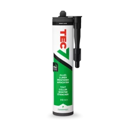 TEC7 Montagekit - Zwart - Koker - 310ml (12 st)