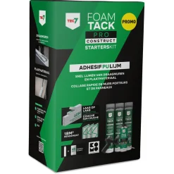 TEC7 Starterskit FoamTack Pro Construct (3x 880 ml, reiniger en gun)