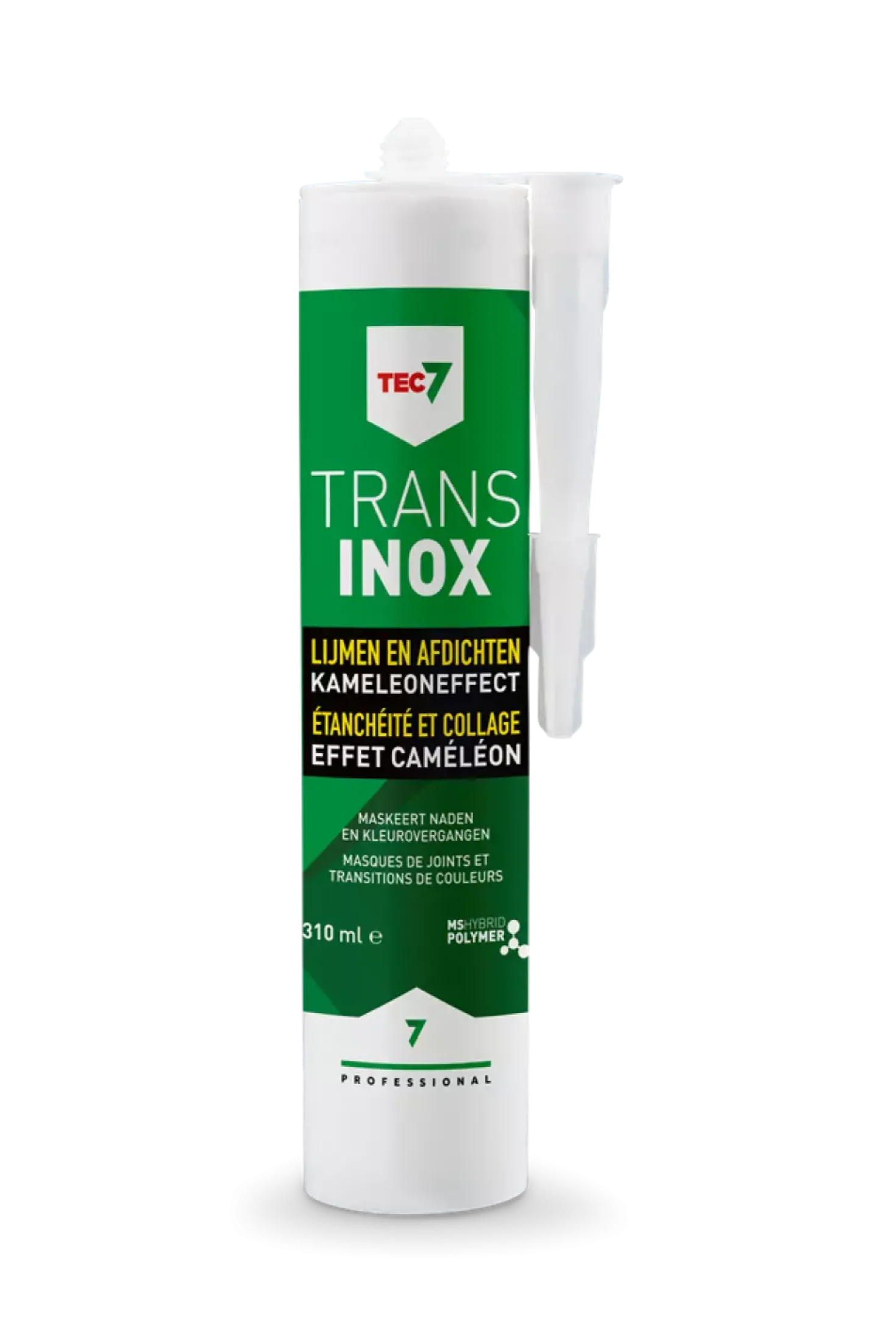 TEC7 Trans Inox - Transparante afdichtingskit met inox-pigment - 310ml