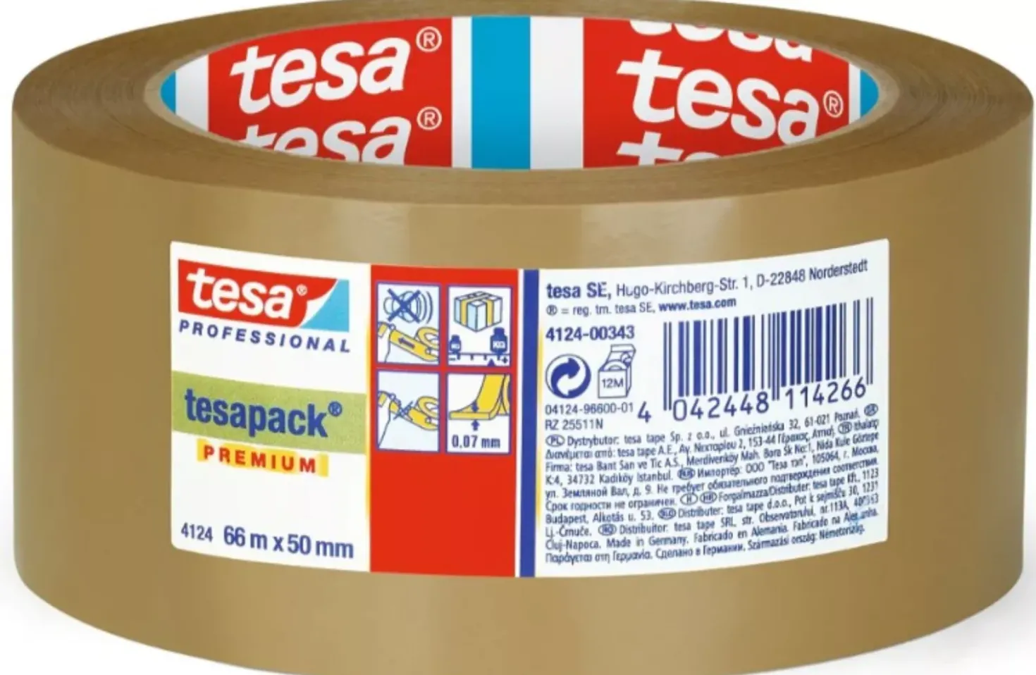 Tesa 4124 Verpakkingstape PVC