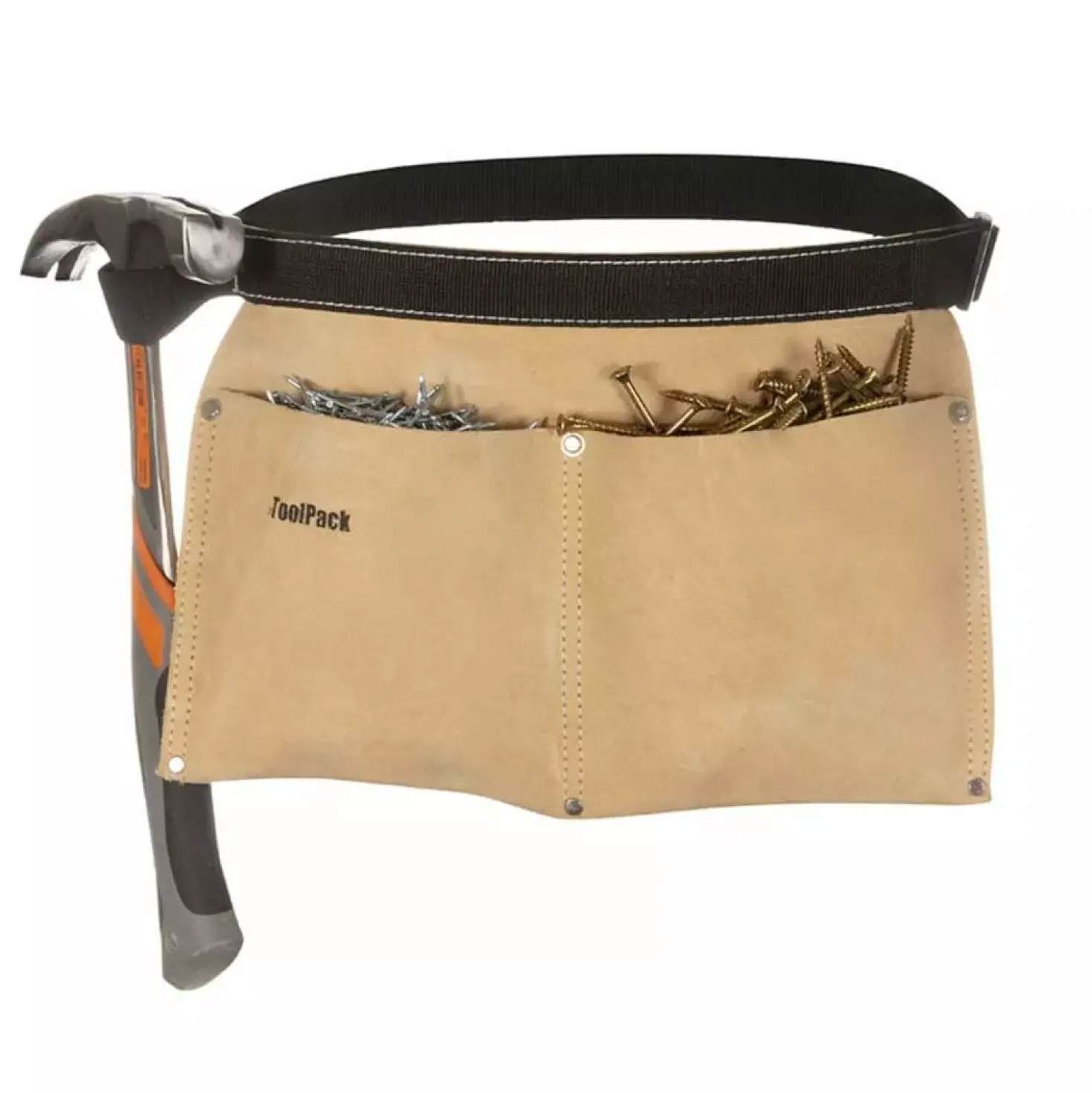 ToolPack 366.030 Universal Spijkerschort met hamerhouder - Leer